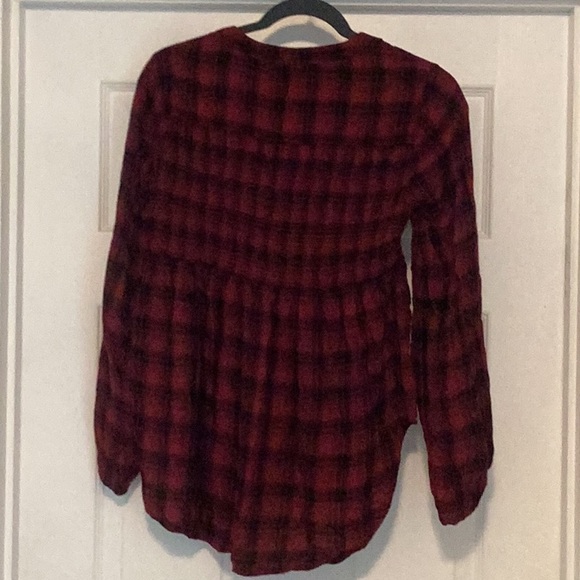 XS Knox Rose Red Plaid Shirt - Picture 3 of 3
